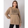 Sötét bézs póló mintával