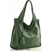 Zöld bőr kézitáska MAZZINI - Portofino Max