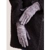 Női sötétszürke kesztyű
