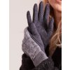 Női sötétszürke kesztyű