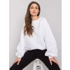 Fehér női kapucni nélküli pulóver