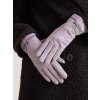 Világosszürke női kesztyű