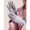 Női világosszürke kesztyű