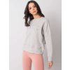 Világosszürke női pulóver BASIC felirattal