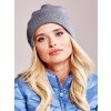 Sötétszürke női sapka LESK