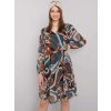 Női kék mintás bő ruha (Méret ONE SIZE)
