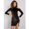 Fekete velúr mini ruha Bellah