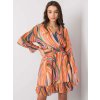 Narancssárga mintás miniruha