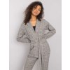 Szürke női kockás zakó