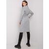 Hosszú szürke kardigán övvel Judith
