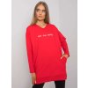 Piros női tunika felirattal