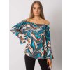 Kék női mintás blúz