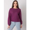 Sötétlila női steppelt pulóver