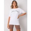 Fehér női póló felirattal