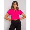 Fukszia színű női crop top