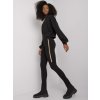 Fekete leggings Bruno arany csíkkal a combon