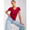 Női sötét piros póló