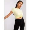 Világos sárga basic póló
