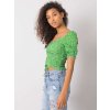 Zöld mintás női póló