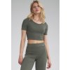 Khaki crop top