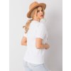 Fehér női póló mintával