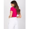 Női rózsaszín rövid ujjú crop felső