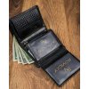 Férfi fekete bőr pénztárca Forever Young F002