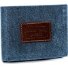 Férfi kék bőr pénztárca Forever Young F008