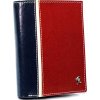 Férfi kék-piros pénztárca L037
