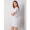 Világosszürke női megköthető ruha