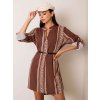 Barna női csíkos ruha