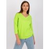 Basic lime blúz Olivia