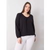 Fekete női póló hosszú ujjakkal