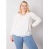 Krémszínű női póló hosszú ujjakkal