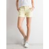 Női sárga rövidnadrág cipzáras zsebekkel (Méret 34)
