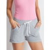 Női világosszürke megköthető rövidnadrág