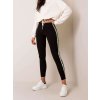 Fekete női csíkos  leggings