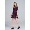 Lila mini ruha wrap nyakkivágással
