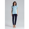 Kék rövid ujjú blúz K482 Light Blue