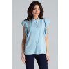 Kék rövid ujjú blúz K482 Light Blue