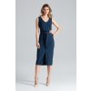 Kék ruha masnival M633 Navy