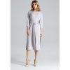 Szürke ruha szalaggal M631 Grey