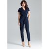 Sötétkék női overál