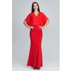 Elegáns piros hosszú ruha