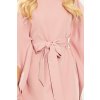 Elegáns rózsaszín ruha övvel NICOLA