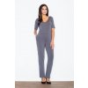 Szürke overál nyitott háttal