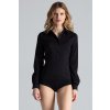 Női fekete ing body