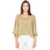 Női olivazöld blúz