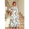 Fehér virágmintás maxiruha UMA