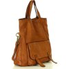 Barna női bőr shopper kézitáska / hátizsák MARCO MAZZINI (Méret ONE SIZE)